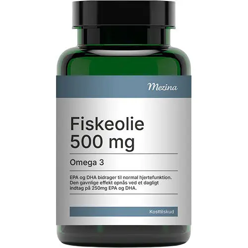 Mezina Fiskeolje Omega-3 - 500 Mg | 180 kapsler