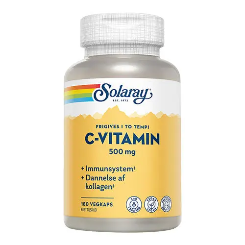 Solaray C-vitamin | 180 Kapsler