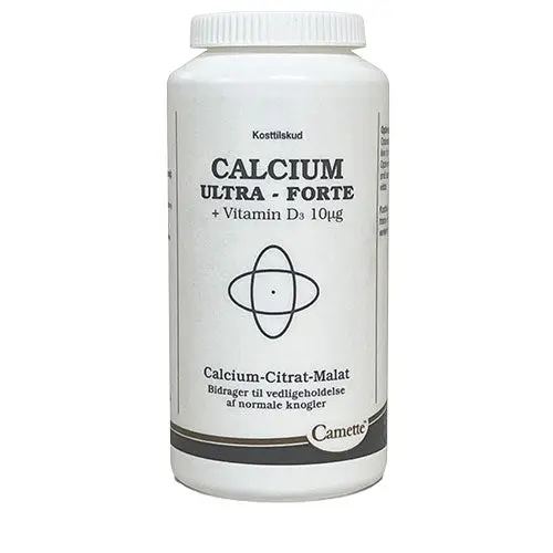 Camette Calcium Ultra Forte + Ekstra Vitamin D3 | 200 tabletter