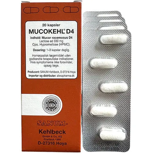 Sanum Mucokehl kapsler D4 | 20 kapsler