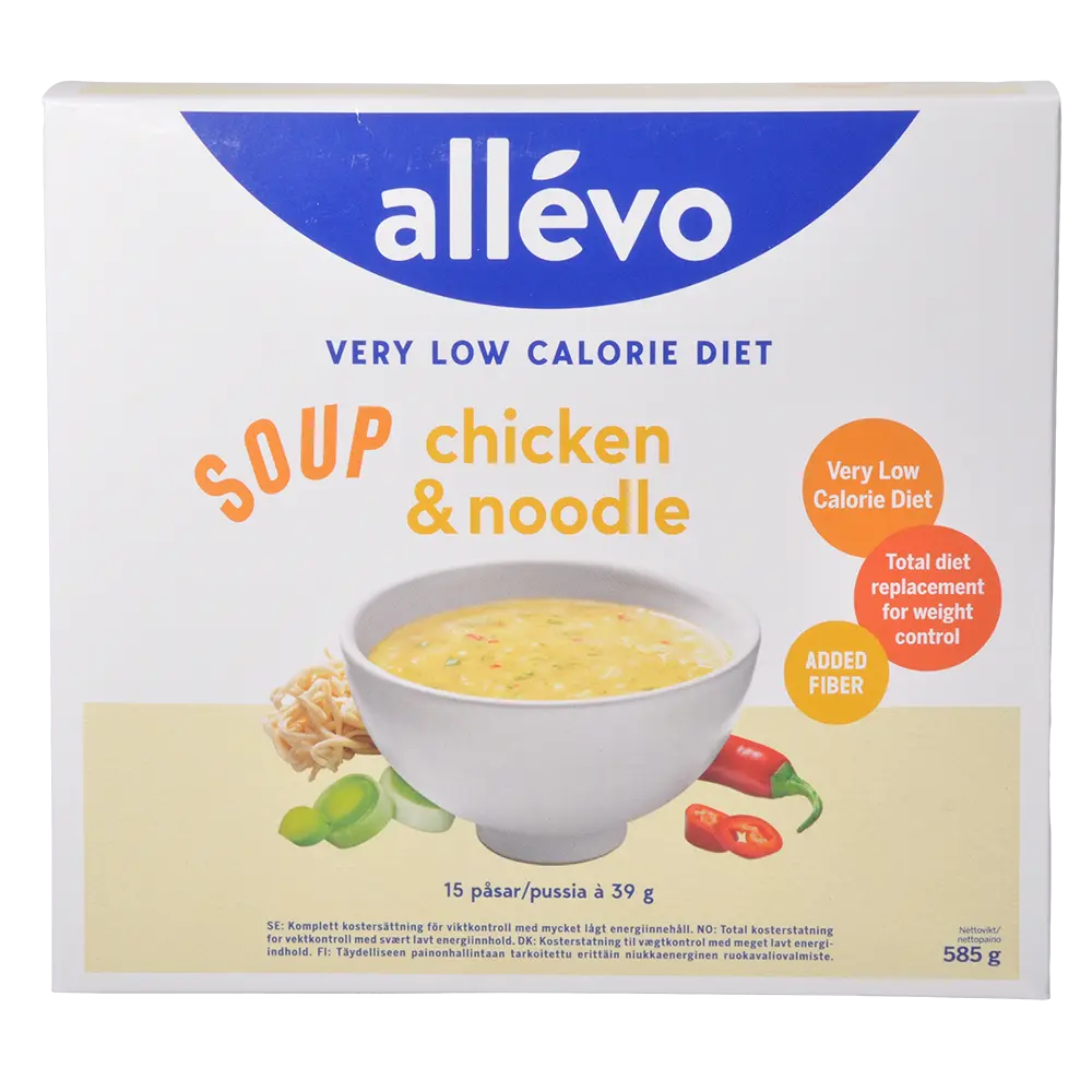 Allévo Suppe VLCD | Nudler/Kylling