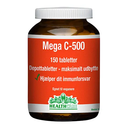 HealthCare Mega C 500 mg | 150 tabletter