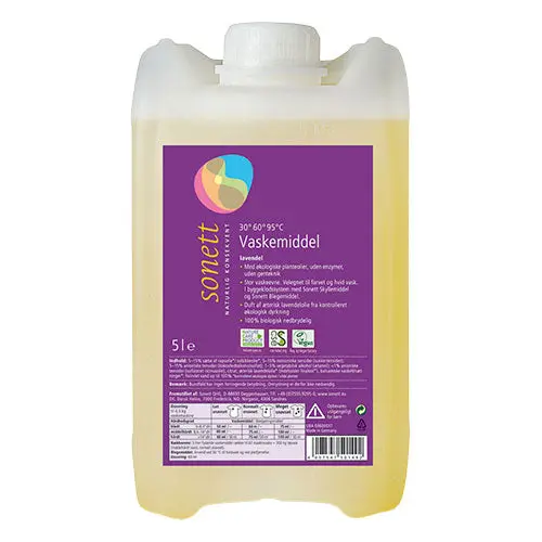 Sonett Vaskemiddel Lavendel | 5 liter