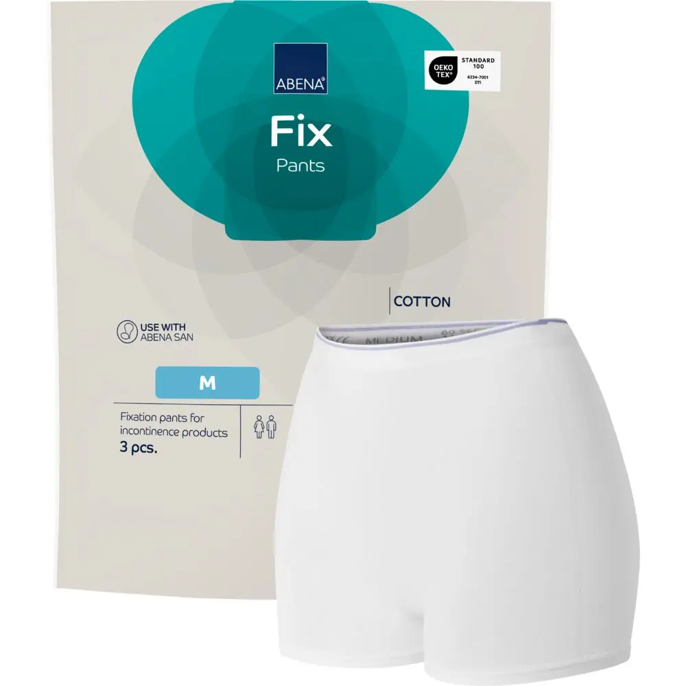 Abena Fix Pants Fikseringsbukser Bomull Med Ben | Str. M