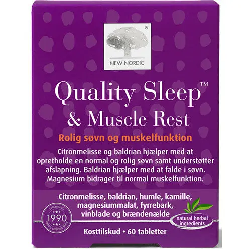 New Nordic Quality Sleep & Muscle Rest | 60 tabletter