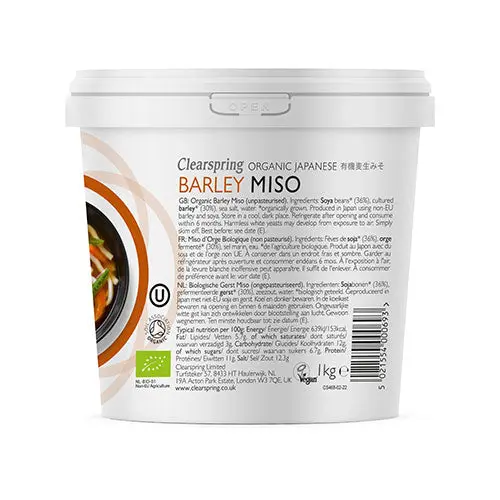 Clearspring Miso Bygg Upasteurisert Økologisk | 1 kg