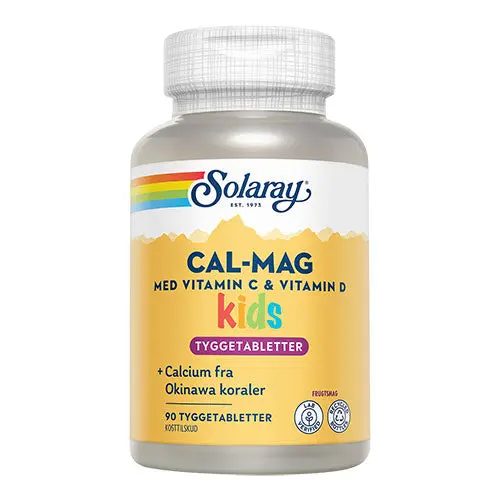 Solaray Cal-Mag Kids | 90 tabletter