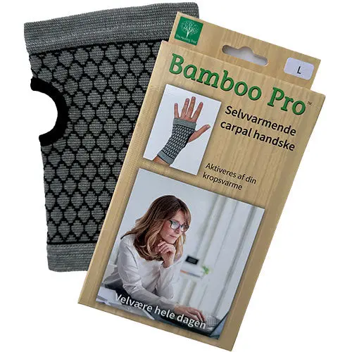 Bamboo Pro Carpal Handske | Str. L