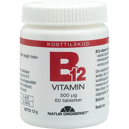 Natur-Drogeriet Vitamin B12 500 µg | 60 tabletter