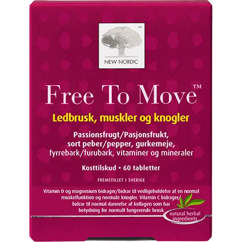 New Nordic Free to move | 60 tabletter