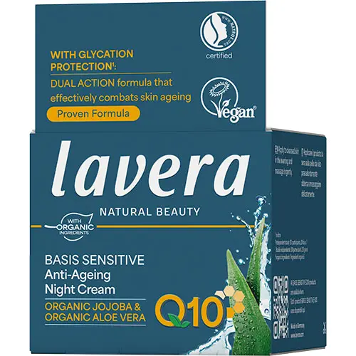 lavera Basis Sensitiv Nattkrem Q10 | 50 ml