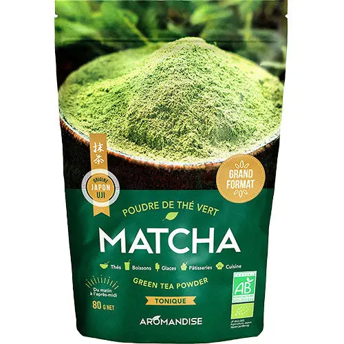 Aromandise Matcha Grønn Te Pulver Økologisk | 80 g
