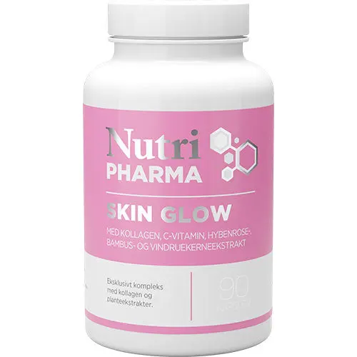 NutriPharma Skin Glow Collagen | 90 Kapsler