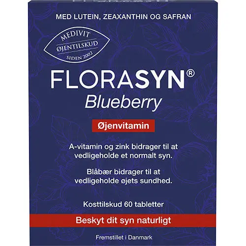 Florasyn Blueberry | 60 tabletter