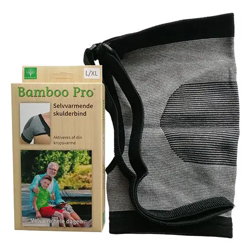 Bamboo Pro Skulderbind Selvvarmende | Str. L/XL