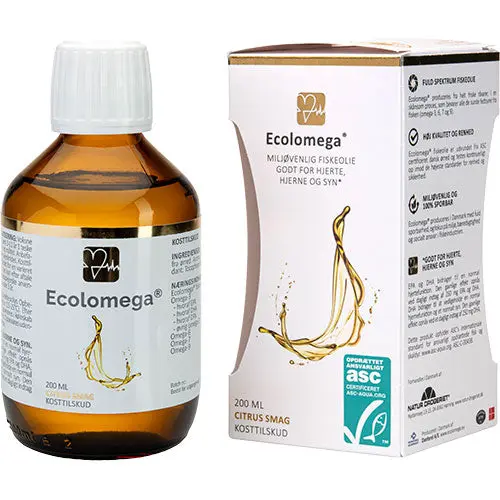 Natur-Drogeriet Ecolomega Fiskeolje | 200 ml