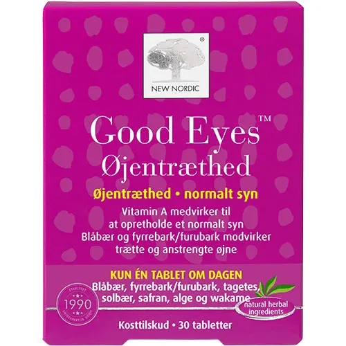 New Nordic Good Eyes Øyetretthet | 30 tabletter