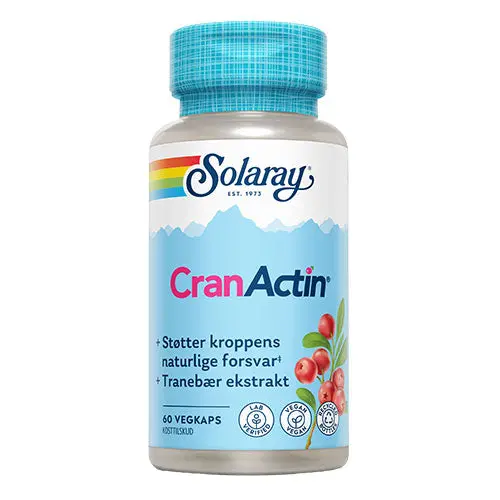 Solaray CranActin Tranebærekstrakt | 60 Kapsler
