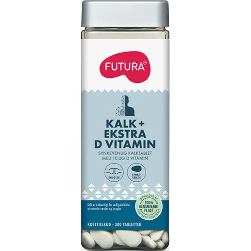 Futura Kalk + Ekstra D Vitamin | 300 tabletter