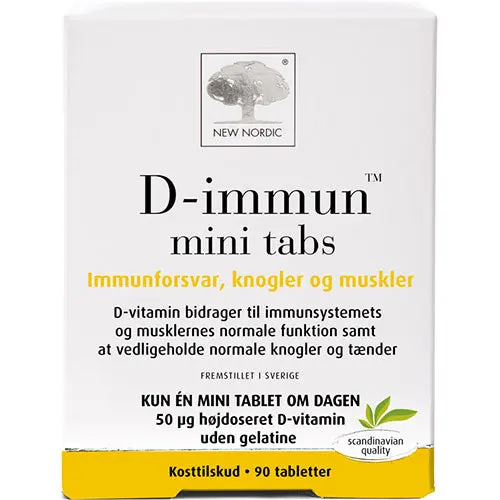 New Nordic D-Immun Mini Tabs | 90 tabletter