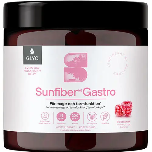 Glyc Sunfiber®Gastro bringebærsmak | 200 g