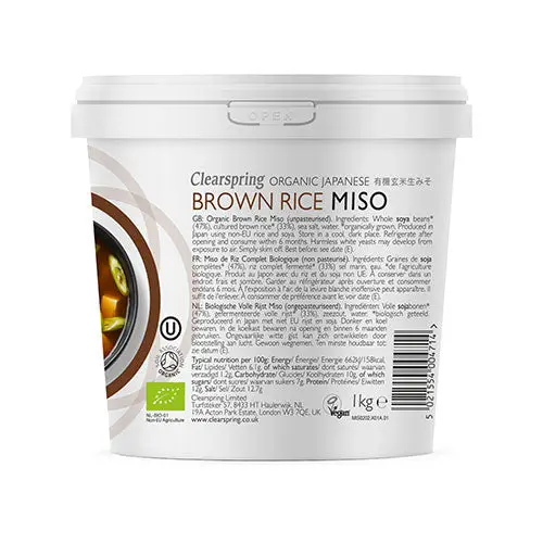 Clearspring Miso Brown Rice Upasteurisert Økologisk | 1 kg