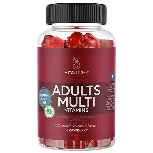 VitaYummy Adults Multi Strawberry | 60 vingummi