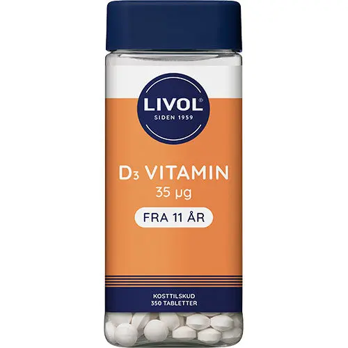 Livol Vitamin D3 | 350 tabletter