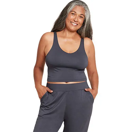Boody Shelf Bra Crop Top Storm