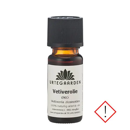 Urtegaarden Vetiverolje Økologisk | 10 ml