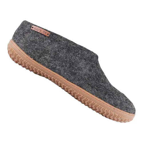 SHUS Hjemmesko m. Gummisåle Dark Grey | 36