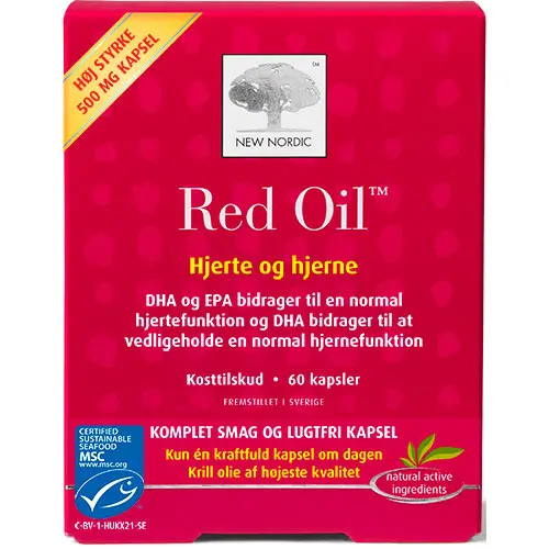 New Nordic Red Oil Omega 3 Krill Olje | 60 Kapsler