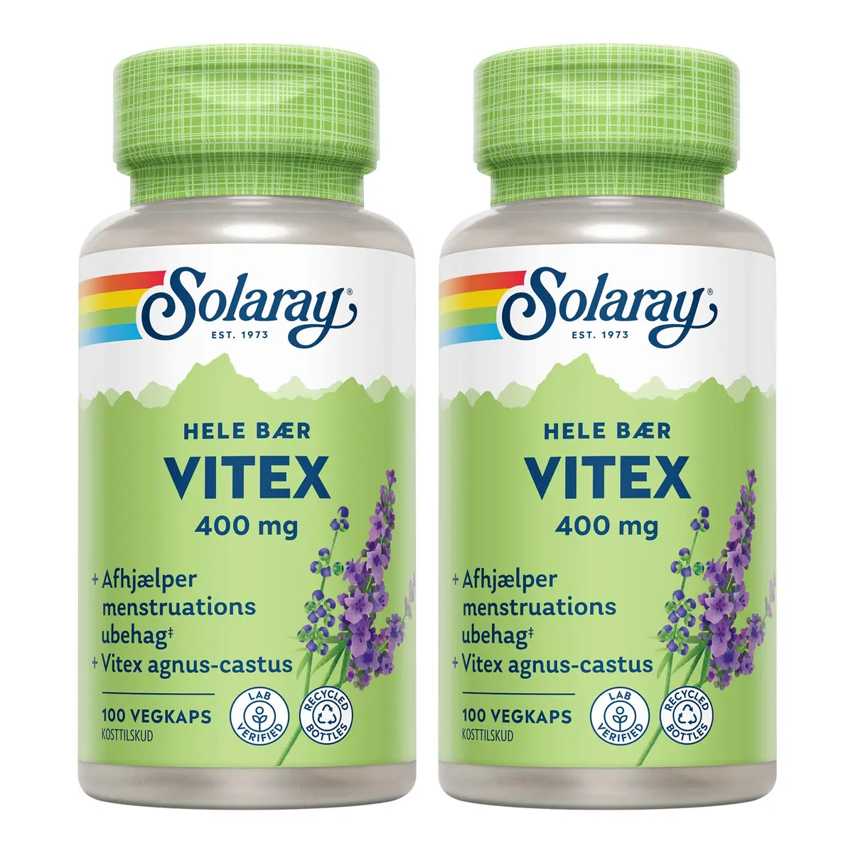 Solaray Vitex Agnus Castus | 2 x 100 Kapsler