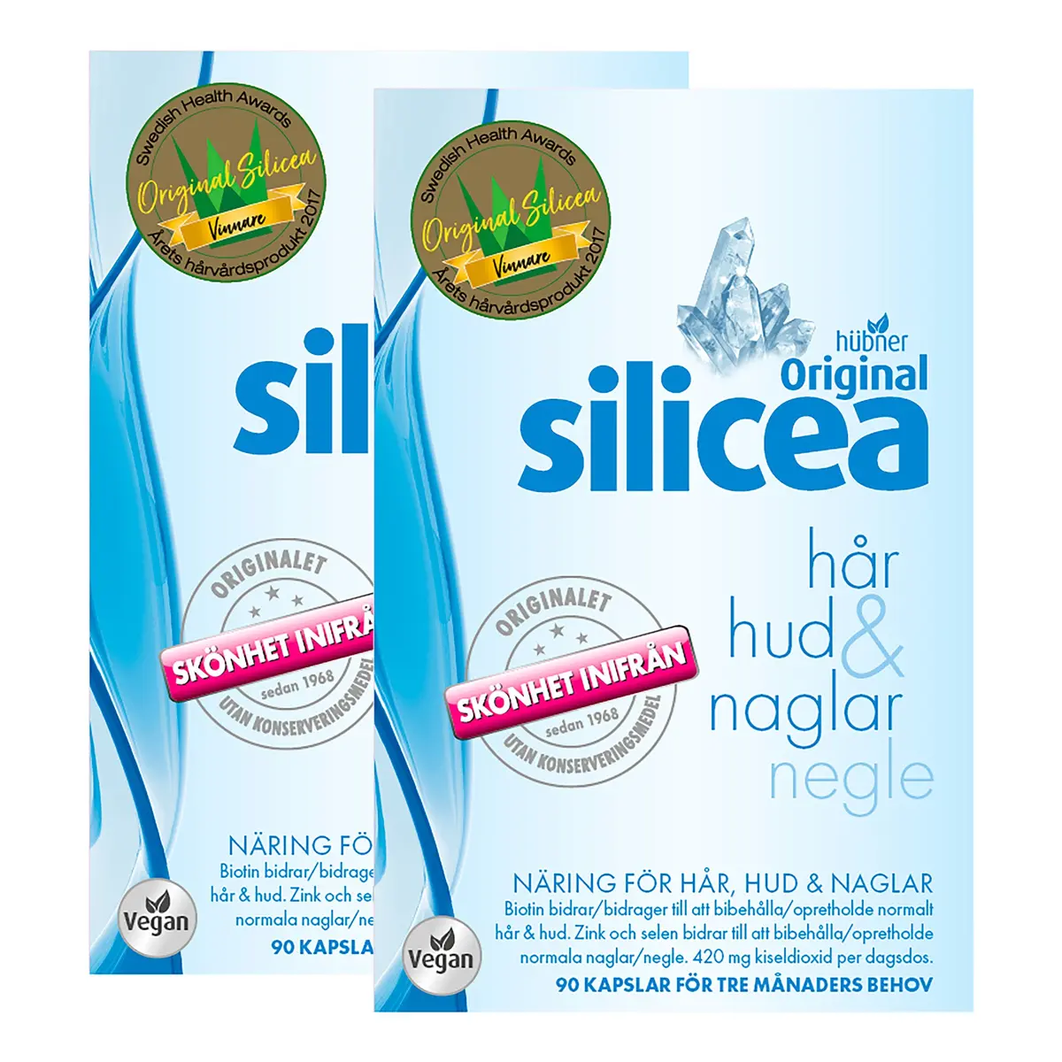 Silicea Original - Hår, hud & negler | 2 x 90 Kapsler