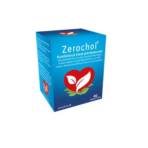 Zerochol Plantesteroler for Kolesterolnivå | 60 tabletter
