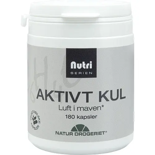 Natur-Drogeriet Aktivt Kull Tabletter | 180 kapsler