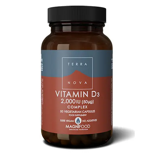 Terranova Vitamin D3, 50 g | 50 Kapsler