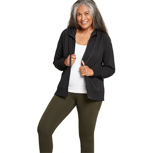 Boody Women’s Weekend Zip-Up Hoodie Svart