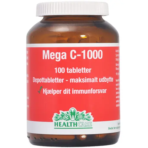 HealthCare Mega C 1000 Mg | 100 tabletter