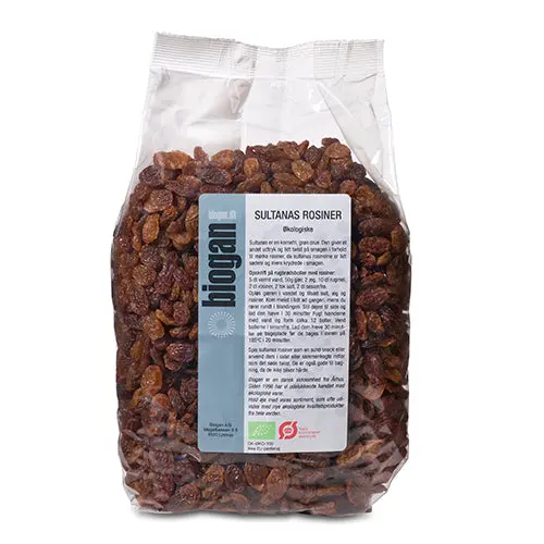 Biogan Sultanas Rosiner Økologisk | 1 kg