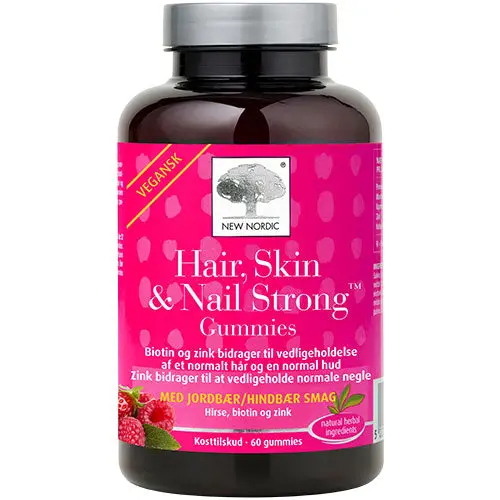 New Nordic Hair, Skin & Nail Strong Gummies | 60 Vingummi