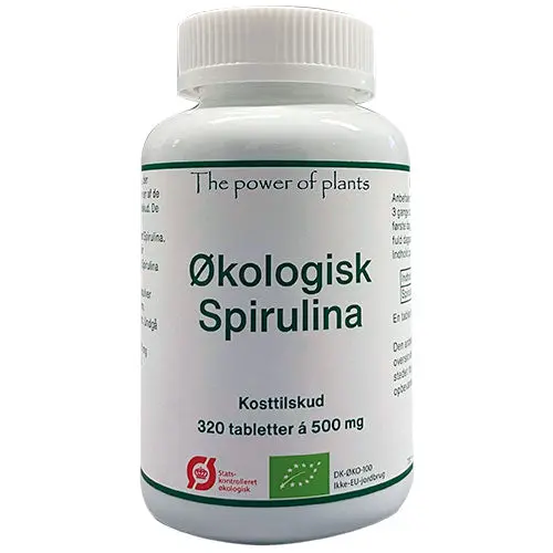 The power of plants Spirulina Økologisk | 320 tabletter