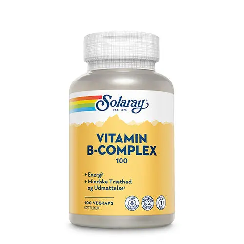 Solaray Vitamin B-Kompleks 100 | 100 Kapsler