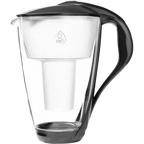 Dafi Vannfilterkanne Glass 2,0 L | Antrasittgrå