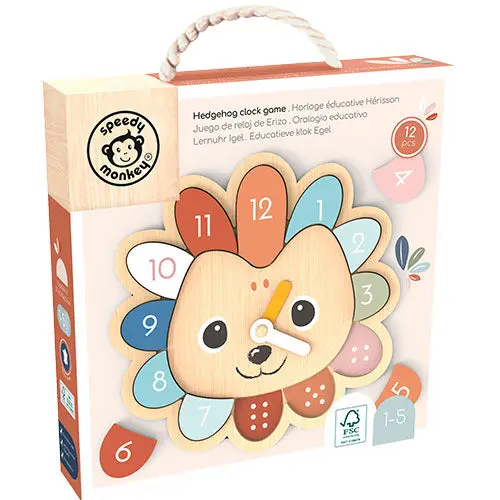 Speed Monkey Hedgehog Clock Game, 1-5 år