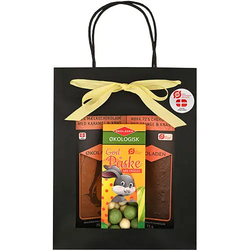 Økoladen Gourmet gavepose m. påskedragéer Økologisk | 240 g