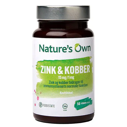 Natures Own Sink & Kobber | 50 tabletter