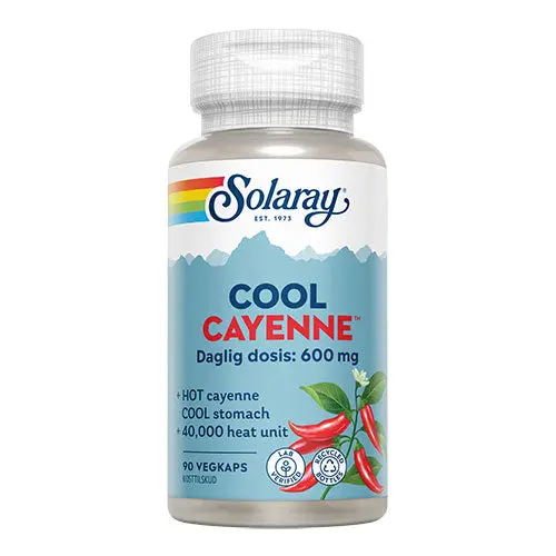 Solaray Cool Cayenne | 90 Kapsler