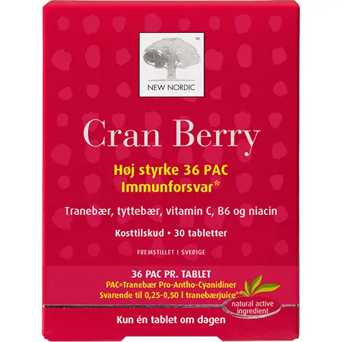 New Nordic Cran Berry | 30 tabletter