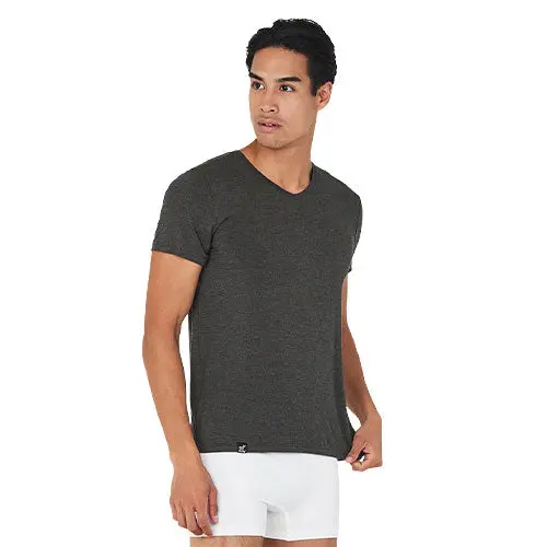 Boody Men’s V-Neck T-Shirt Dark Marl